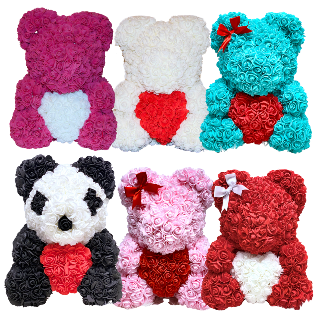 Luxury Rose Teddy Bear Collection