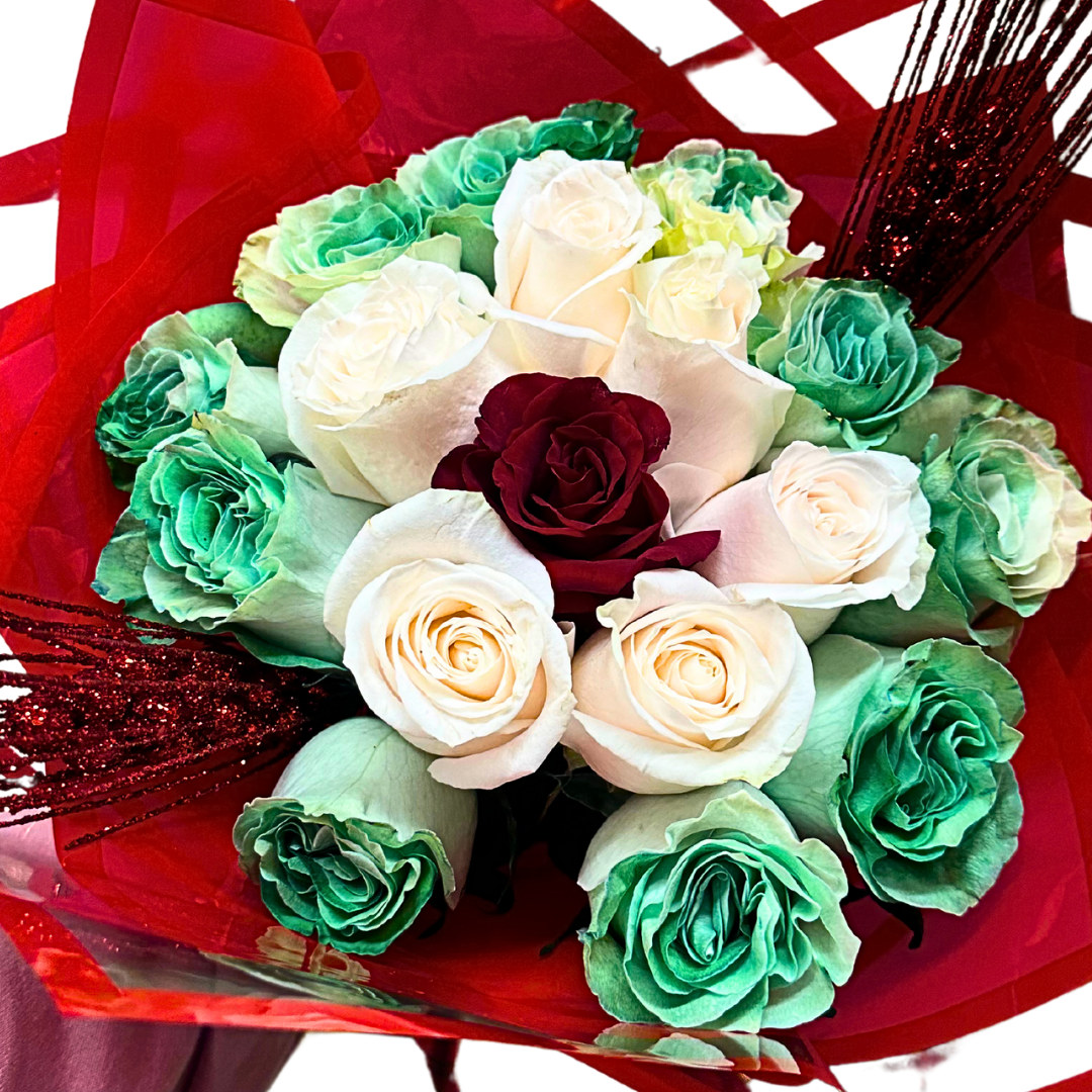 Festive Luxe Buchones: A Luxurious Holiday Bouquet