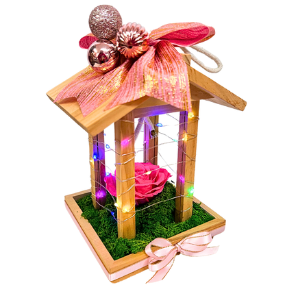 Christmas Glow Rose House: A Whimsical Holiday Keepsake