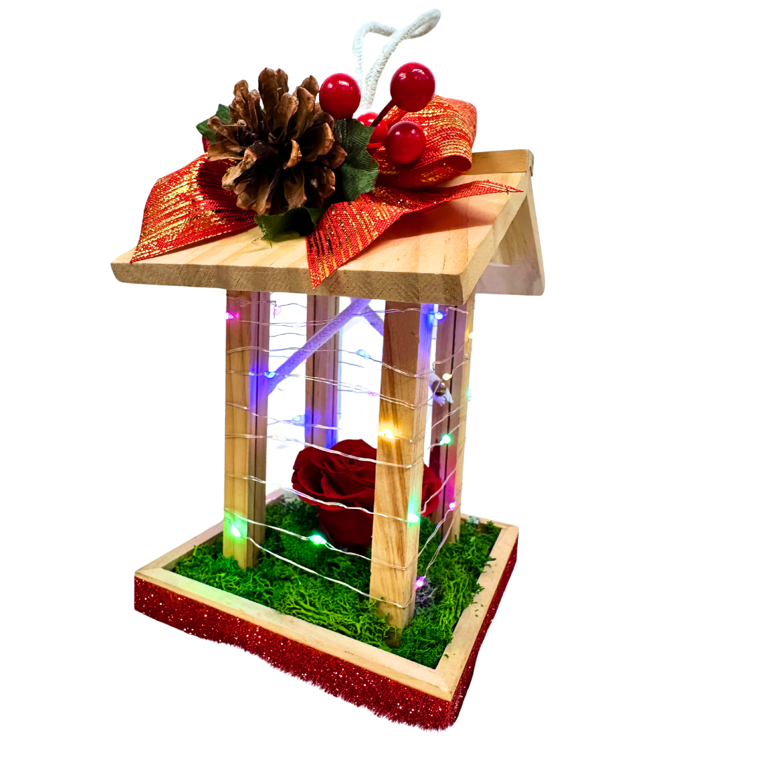 Christmas Glow Rose House: A Whimsical Holiday Keepsake