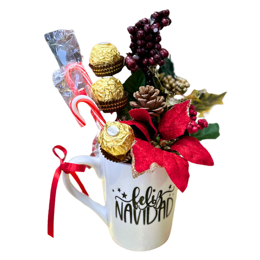 Holiday Bloom Mug: A Festive Touch of Elegance