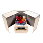 Deluxe Drawer Box with three Preserved Roses | Red-Mustard Color